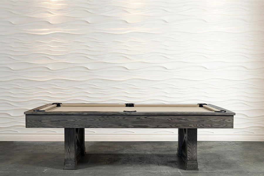 Nixon Nora 7' Slate Pool Table in Charcoal Finish w/ Dining Top Option
