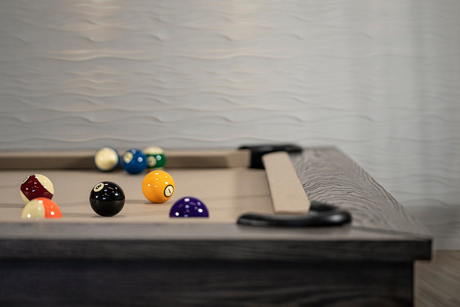 Nixon Nora 7' Slate Pool Table in Charcoal Finish w/ Dining Top Option