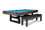 Nixon Mckay Slate Pool Table 8' Slate Pool Table in Charcoal Finish