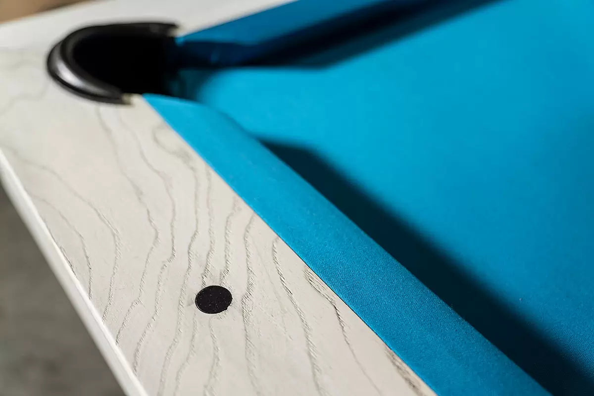 Nixon Mckay Slate Pool Table 8' Slate Pool Table in Whitewash Finish