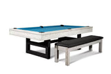 Nixon Mckay Slate Pool Table 8' Slate Pool Table in Whitewash Finish