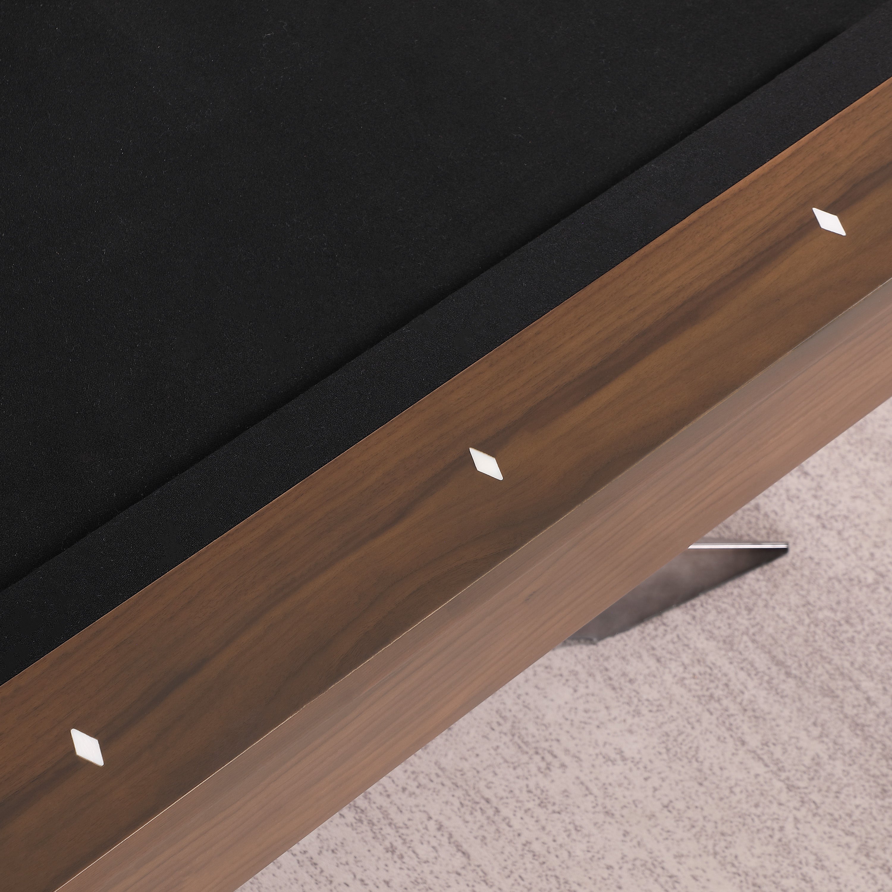 Playcraft Stella 8' Slate Pool Table in Walnut Gray