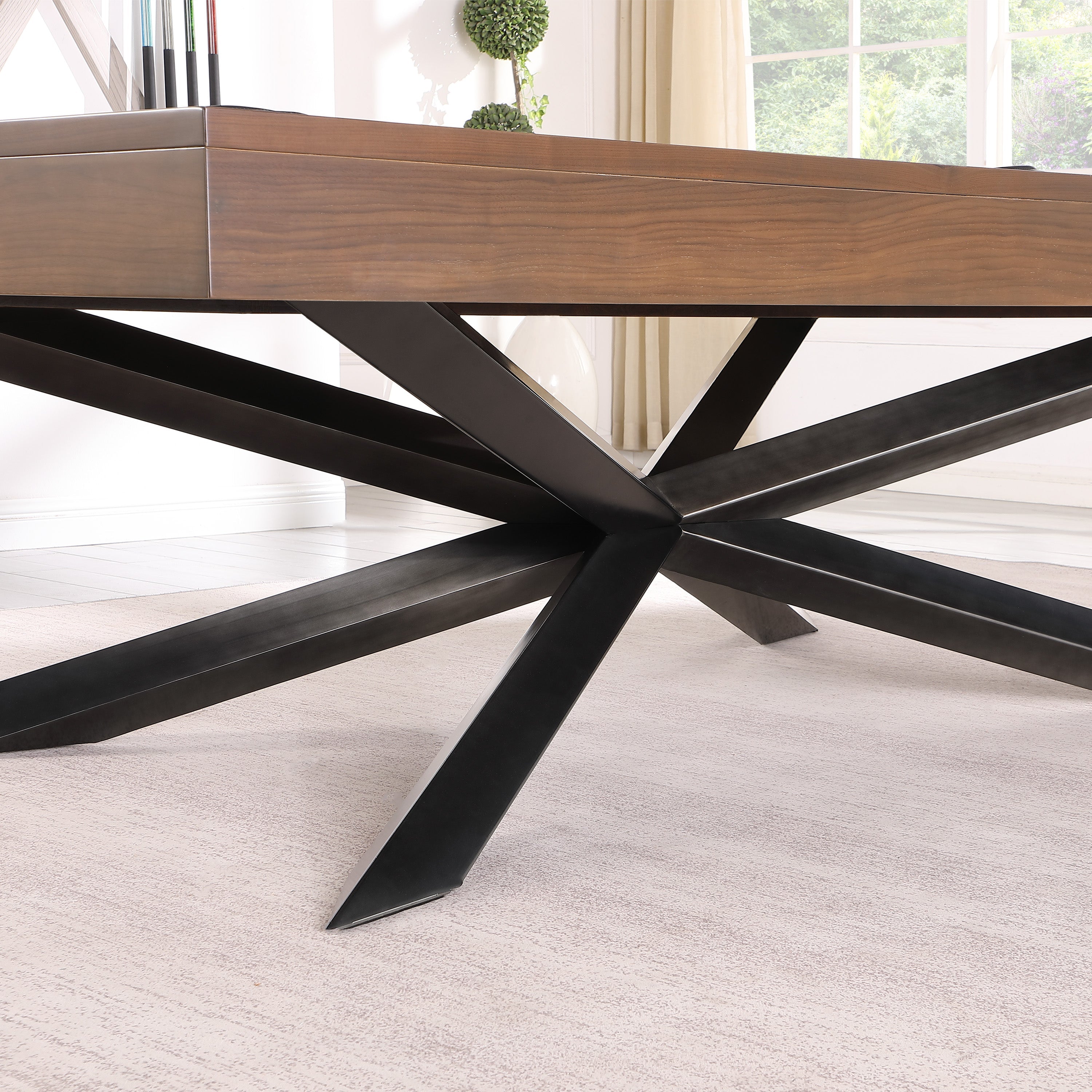 Playcraft Stella 8' Slate Pool Table in Walnut Gray