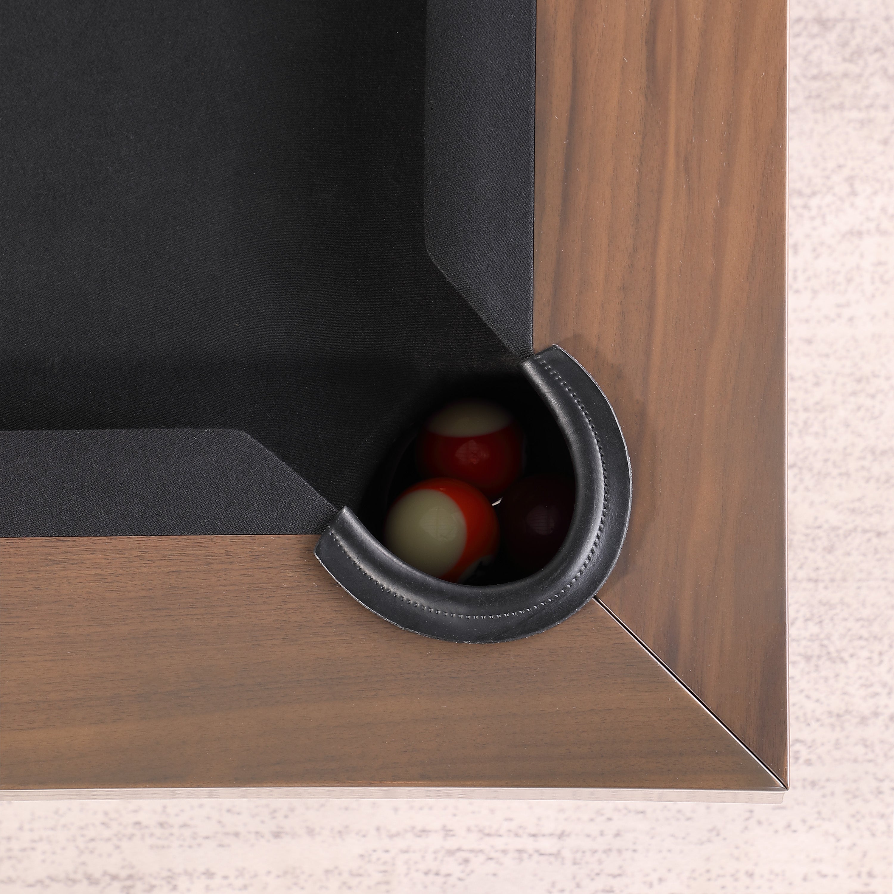 Playcraft Stella 8' Slate Pool Table in Walnut Gray