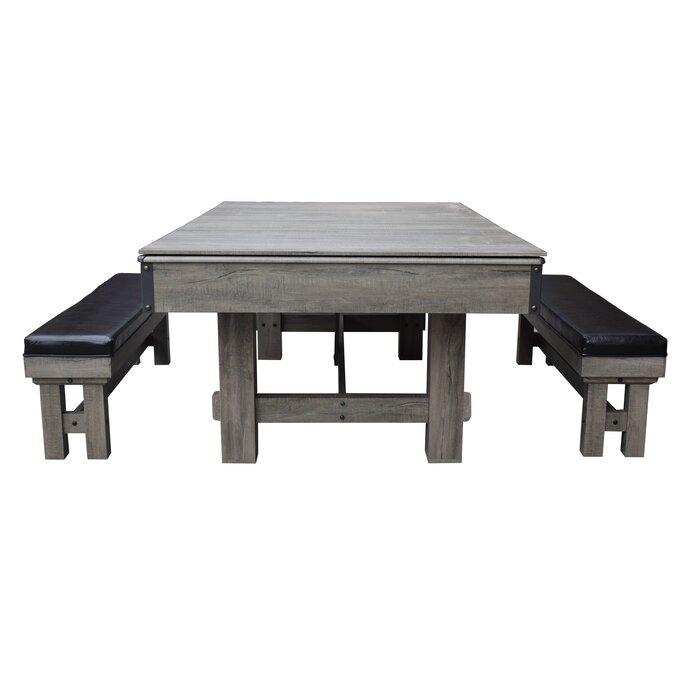 Hathaway Logan 7-ft 3 in 1 Pool Table with Benches