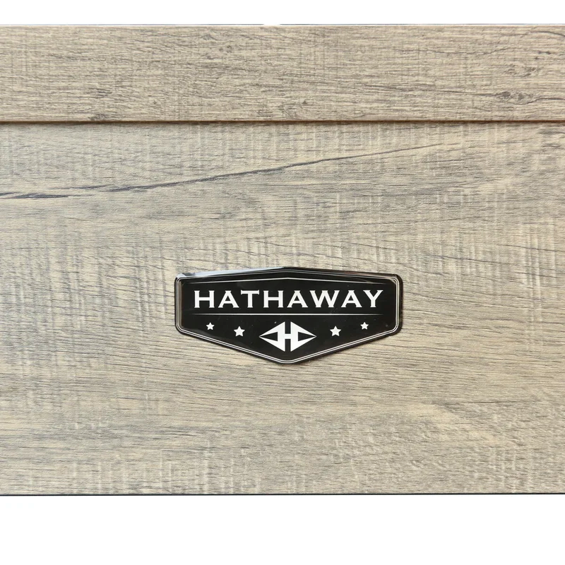 Hathaway Newport 7-ft Pool Table Combo Set w/ Benches in Rustic Grey