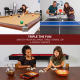 Hathaway Newport 7-ft Pool Table Combo Set w/ Benches in White