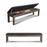 Nixon Nora 8' Slate Pool Table in Charcoal Finish