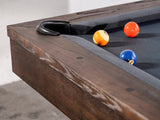 Nixon Nora 8' Slate Pool Table in Brownwash Finish w/ Dining Top Option