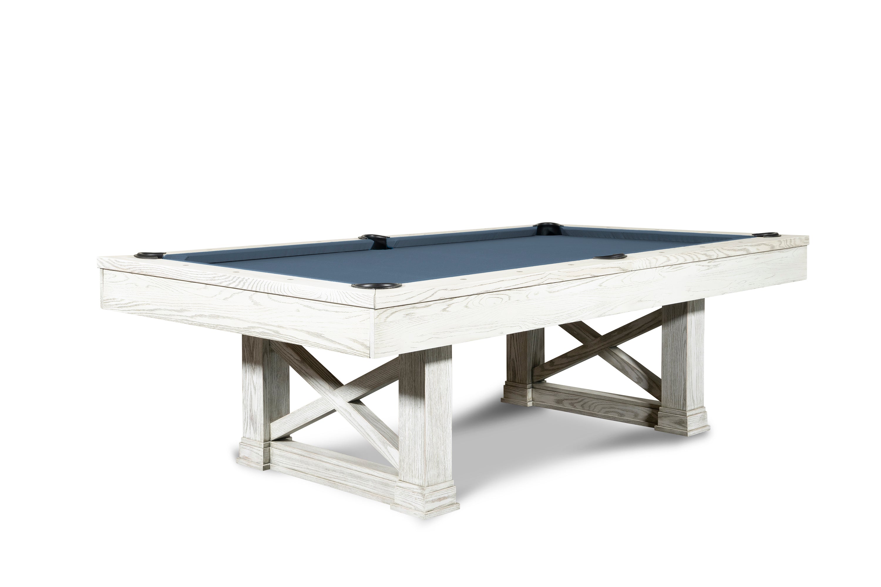Nixon Nora 7' Slate Pool Table in Whitewash Finish w/ Dining Top Option