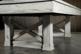 Nixon Nora 7' Slate Pool Table in Whitewash Finish w/ Dining Top Option