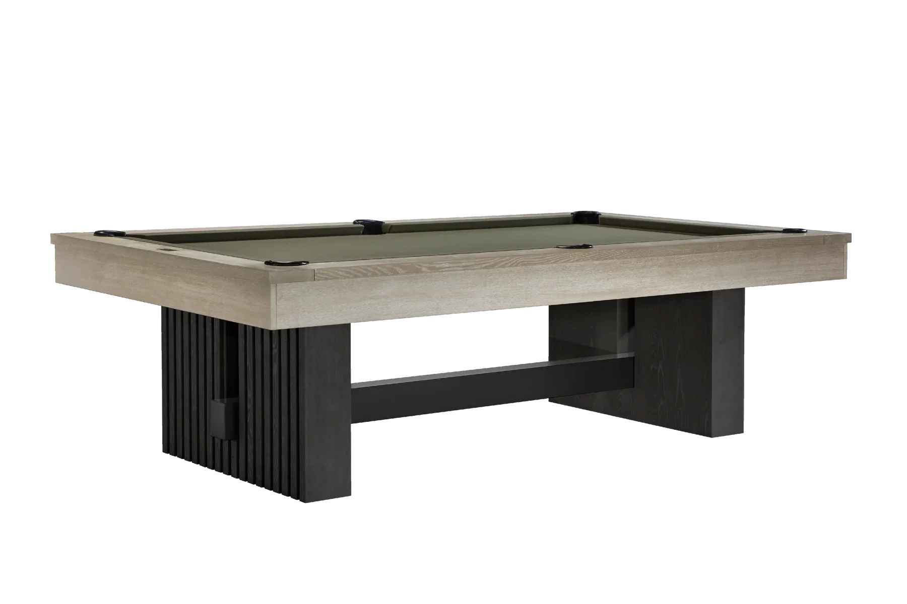 American Heritage Billiards Vancouver 8' Slate Pool Table In Natural and Black Ash