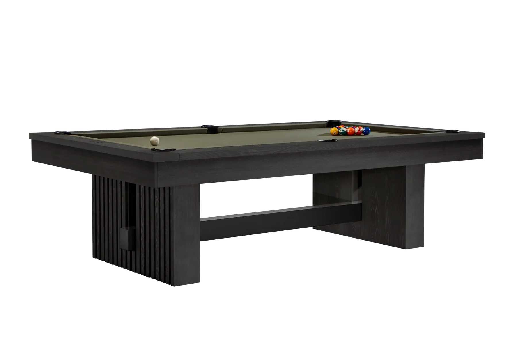 American Heritage Billiards Vancouver 8' Slate Pool Table In Black Ash