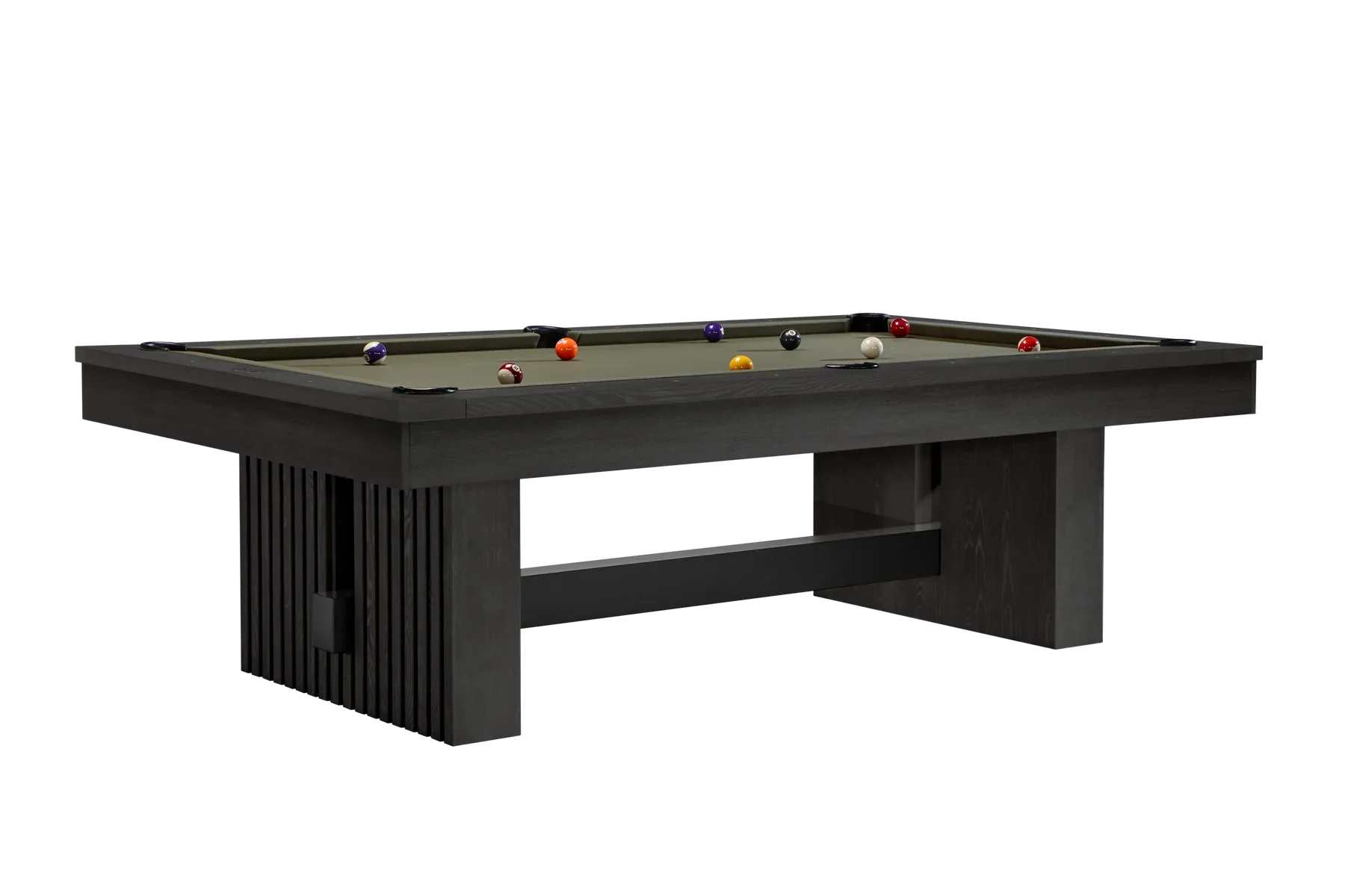 American Heritage Billiards Vancouver 8' Slate Pool Table In Black Ash