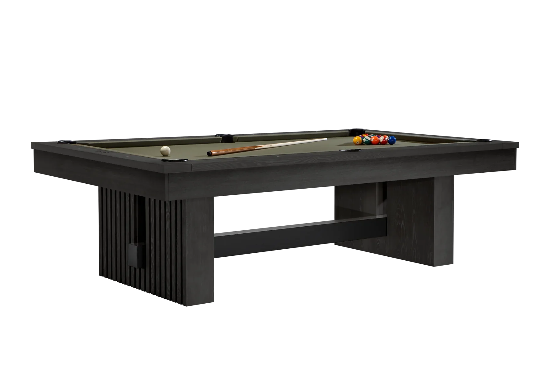 American Heritage Billiards Vancouver 8' Slate Pool Table In Black Ash