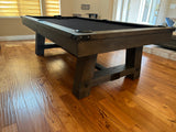 8' Playcraft Yukon River Slate Pool Table in Weathered Fieldstone