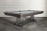 Nixon Birdy 8' Slate Pool Table in Grayson Grey Finish w/ Dining Top Option