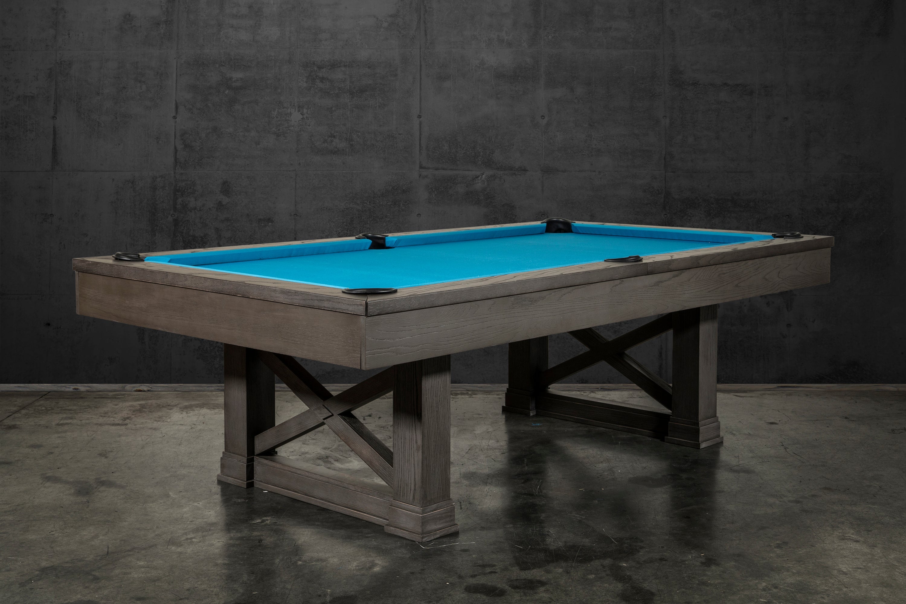 Nixon Nora 7' Slate Pool Table in Charcoal Finish w/ Dining Top Option