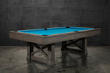 Nixon Nora 7' Slate Pool Table in Charcoal Finish w/ Dining Top Option