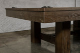 Nixon Rocky 7' Slate Pool Table in Brownwash Finish w/ Dining Top Option