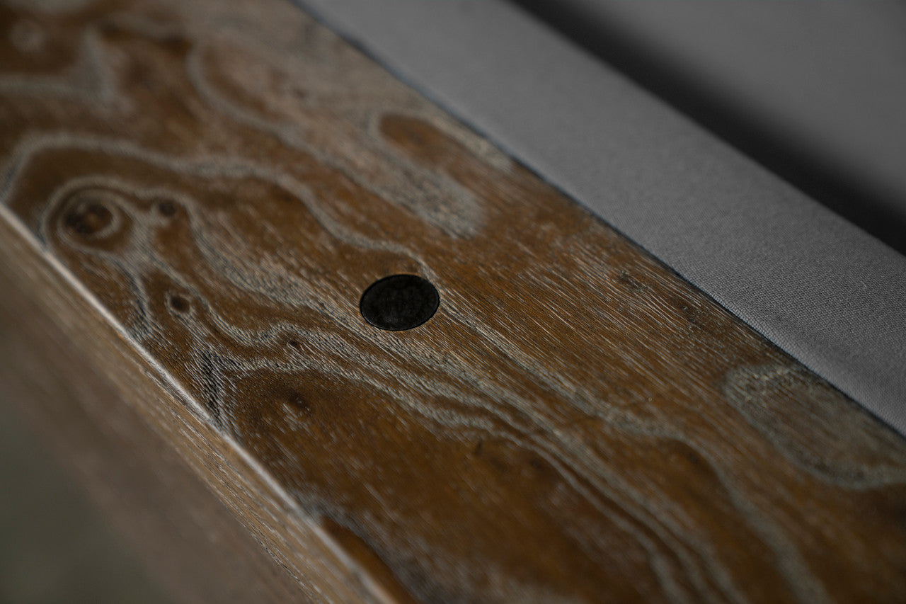 Nixon Rocky 7' Slate Pool Table in Brownwash Finish w/ Dining Top Option