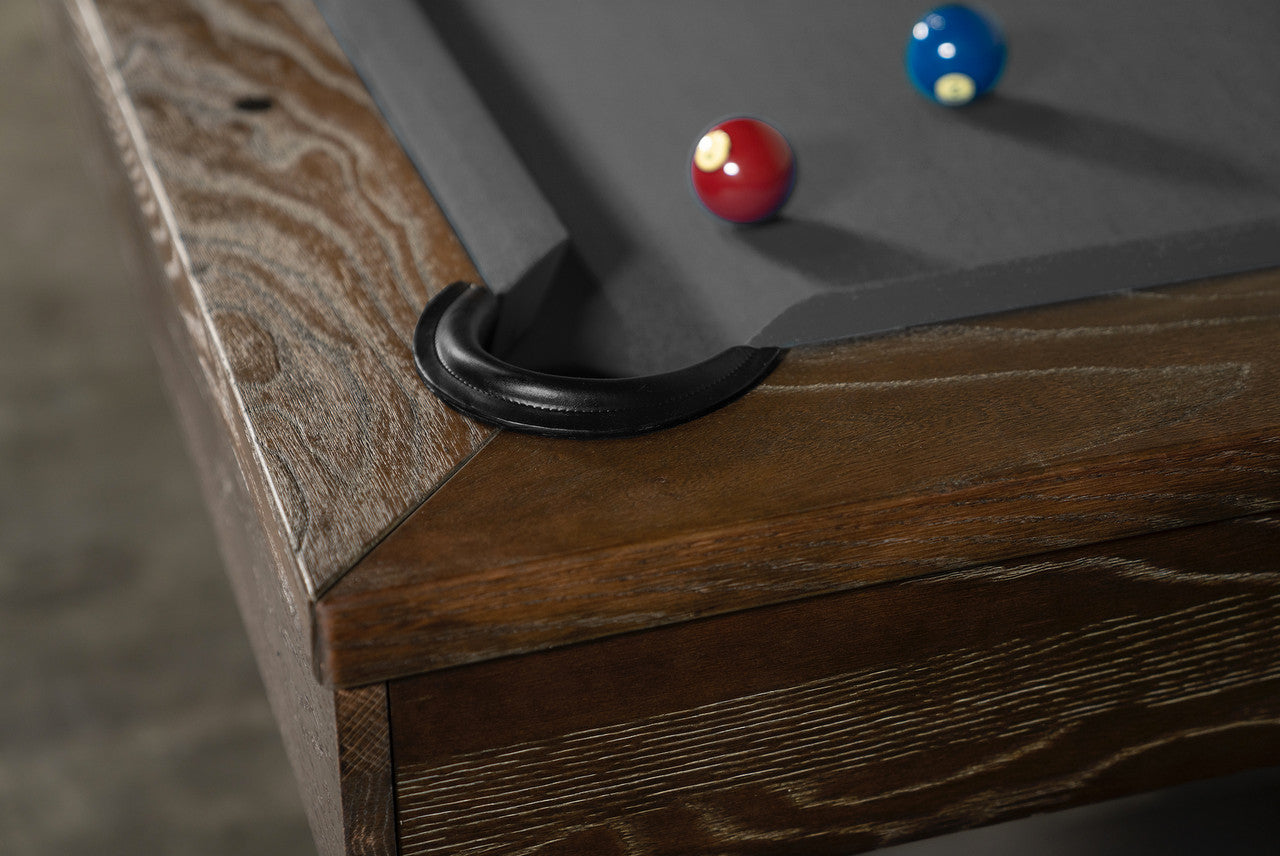 Nixon Rocky 7' Slate Pool Table in Brownwash Finish w/ Dining Top Option