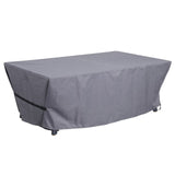 Playcraft Santorini 7’ Outdoor Slate Pool Table with Dining Top Benches and Ping Pong