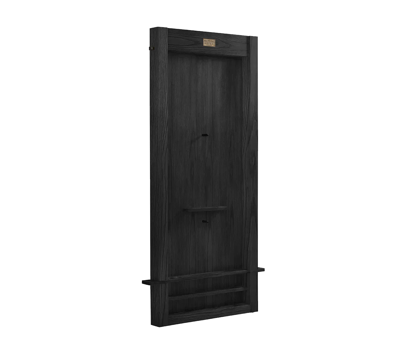 American Heritage Alta Wall Mounted 6 Cue Holder Rack in Black Ash