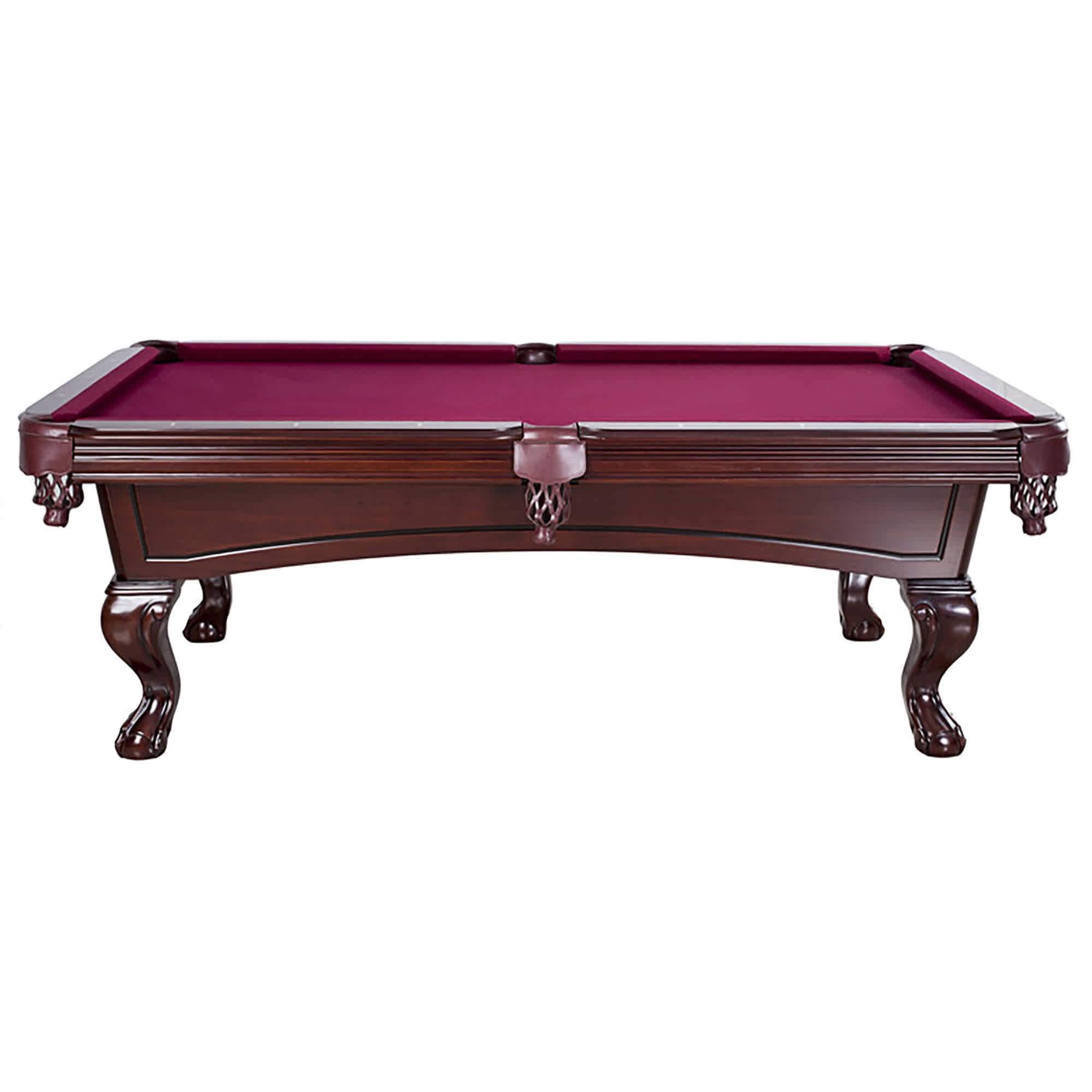 Carmelli Augusta 8' Non-Slate Pool Table in Mahogany Finish