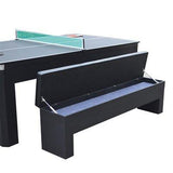 Hathaway Park Avenue 7' Pool Table Set With Benches & Top