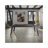 Rene Pierre Billiards Steel Pool Table with Dining Top