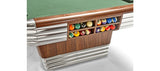 Brunswick Billiards Centennial 8' Slate Pool Table in Rosewood Chrome w/ Pockets