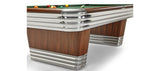 Brunswick Billiards Centennial 9' Slate Pool Table in Rosewood Chrome w/ Pockets