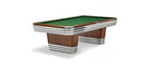 Brunswick Billiards Centennial 9' Slate Pool Table in Rosewood Chrome w/ Pockets
