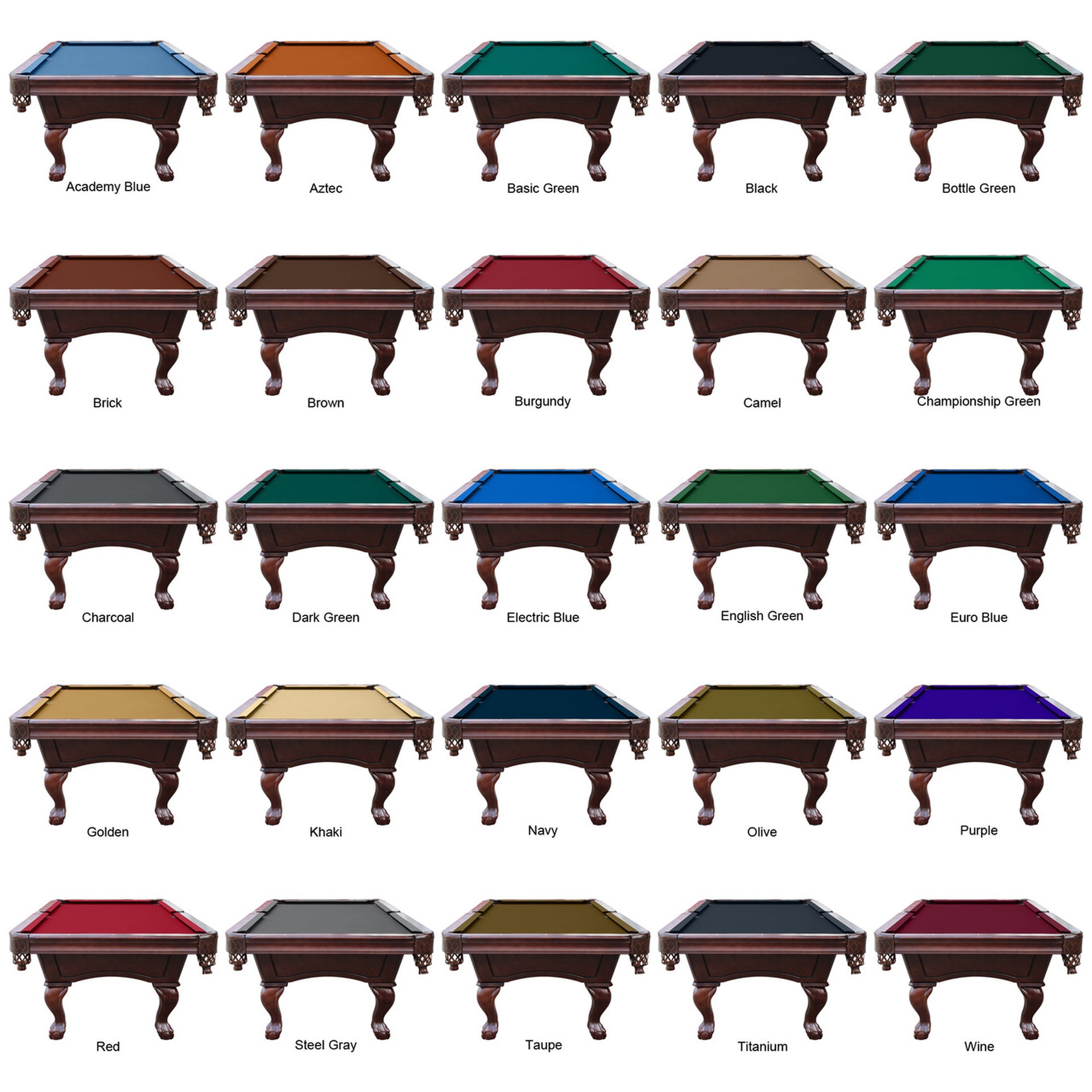 Playcraft Charles River 8' Slate Pool Table w/ Leather Drop Pockets