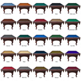 Playcraft Charles River 8' Slate Pool Table w/ Leather Drop Pockets