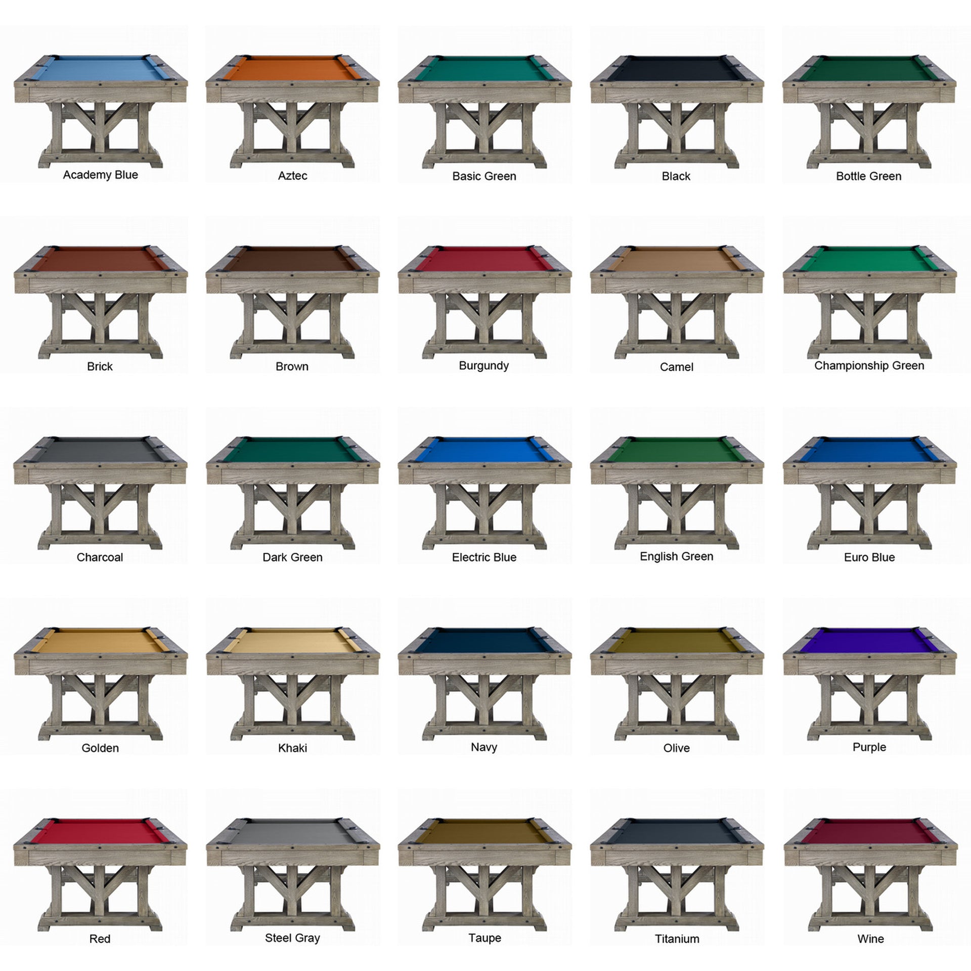 Playcraft Cross Creek Slate Pool Table