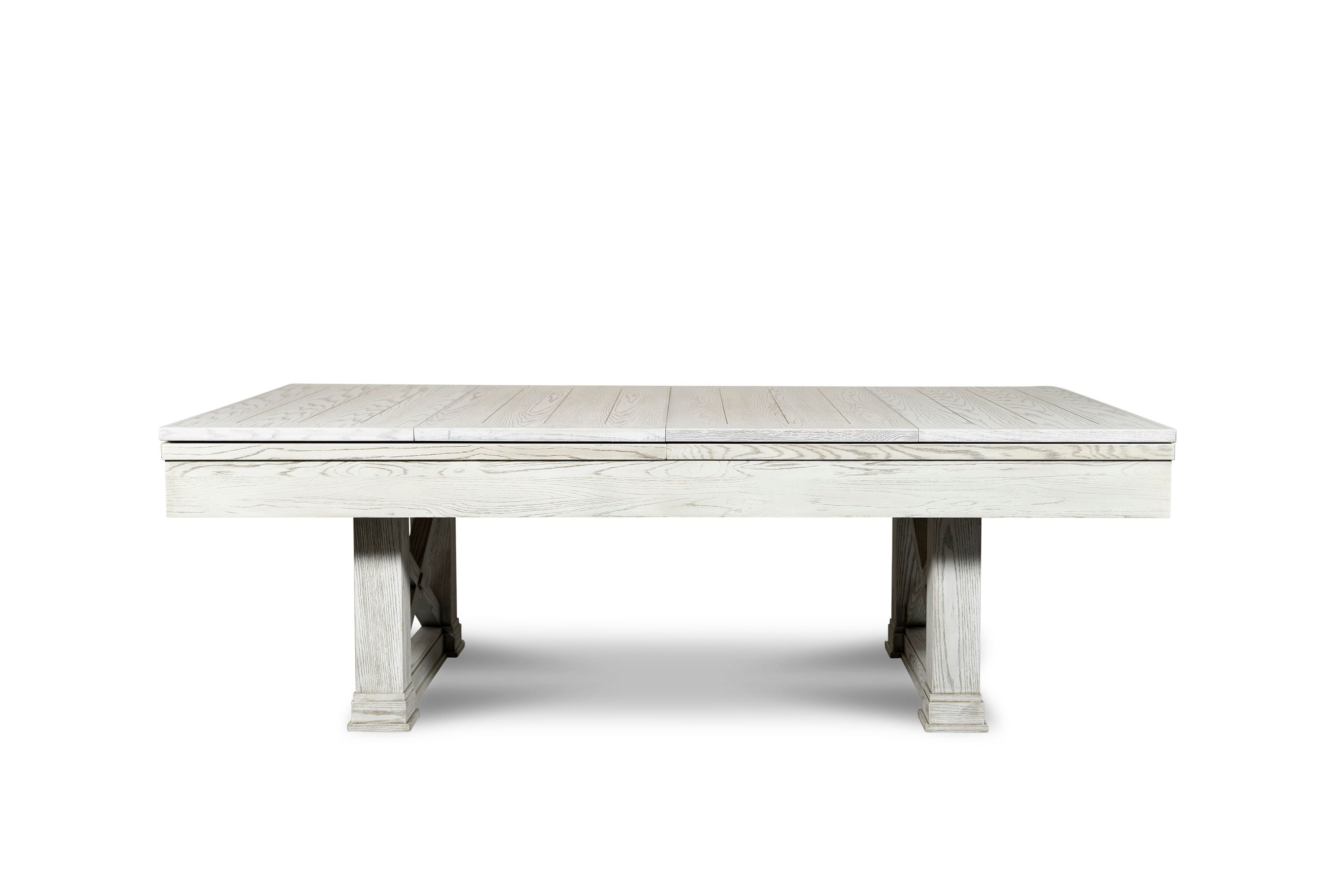 Nixon Nora 8' Slate Pool Table in Whitewash Finish