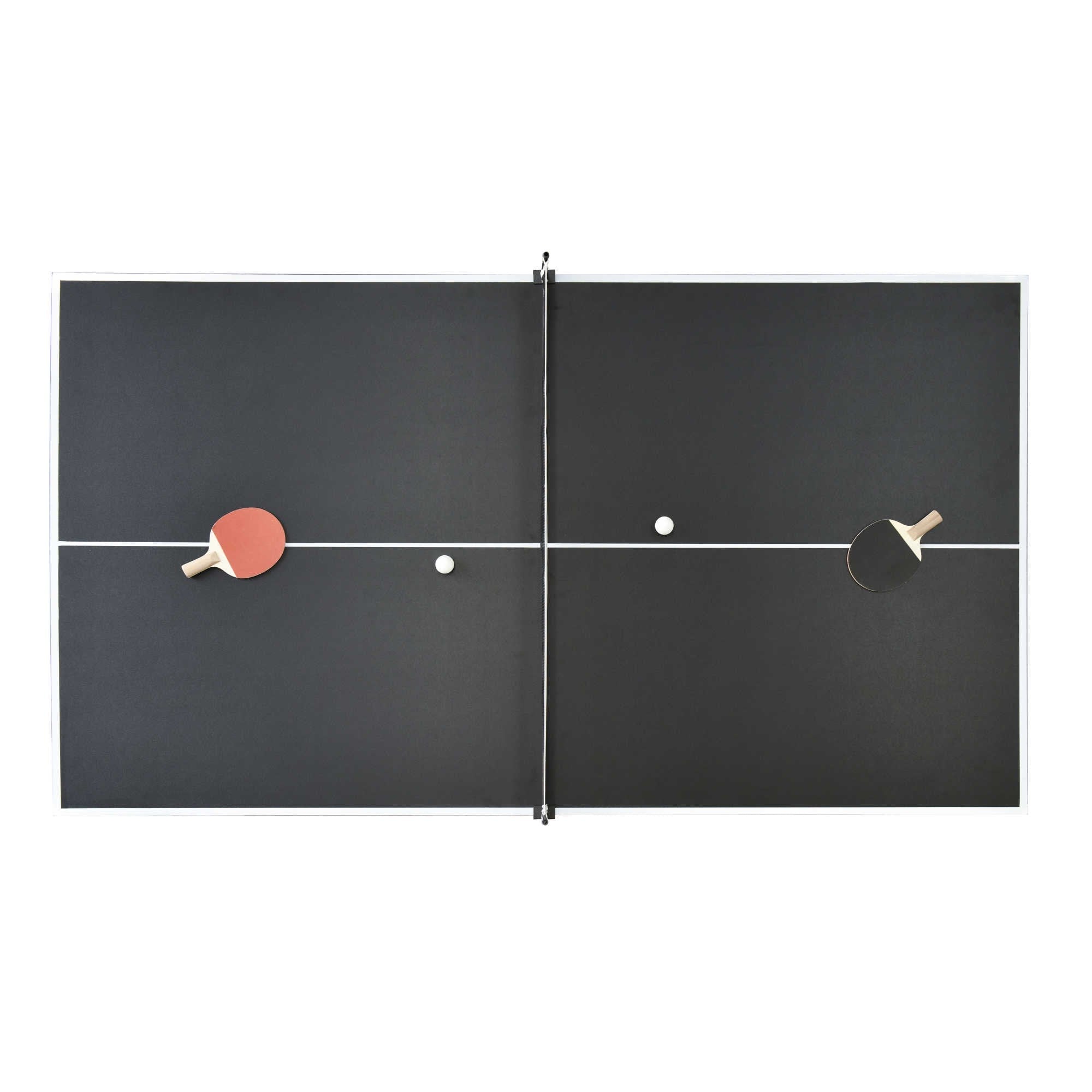 Hathaway Newport 7-ft Pool Table Combo Set w/ Benches in Rustic Grey