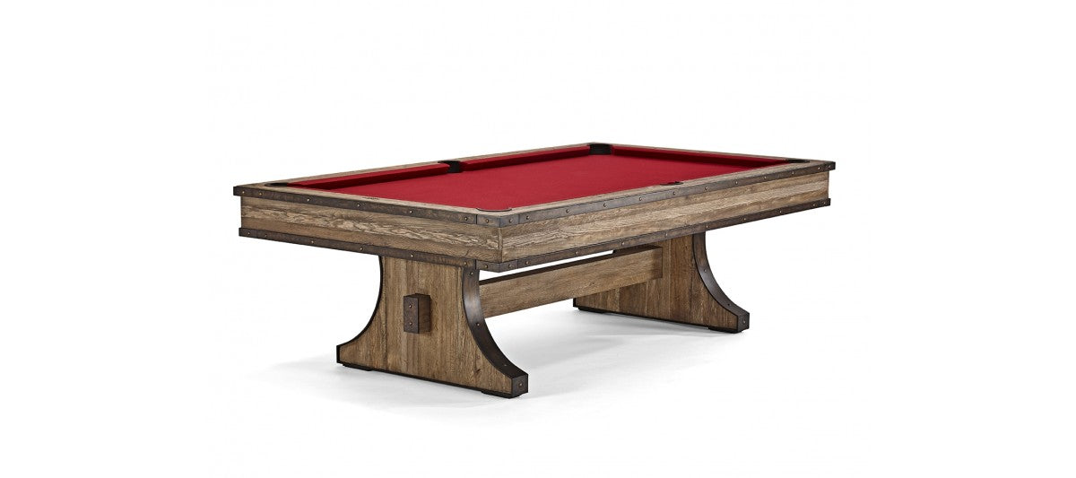 Brunswick Billiards Edinburgh 8' Slate Pool Table in Weathered Oak