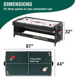 Fat Cat Original 3-in-1 Green 7' Pockey™ Multi-Game Table