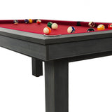 Rene Pierre Billiards Lafite Grey Pool Table with Dining Top