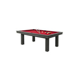 Rene Pierre Billiards Lafite Grey Pool Table with Dining Top