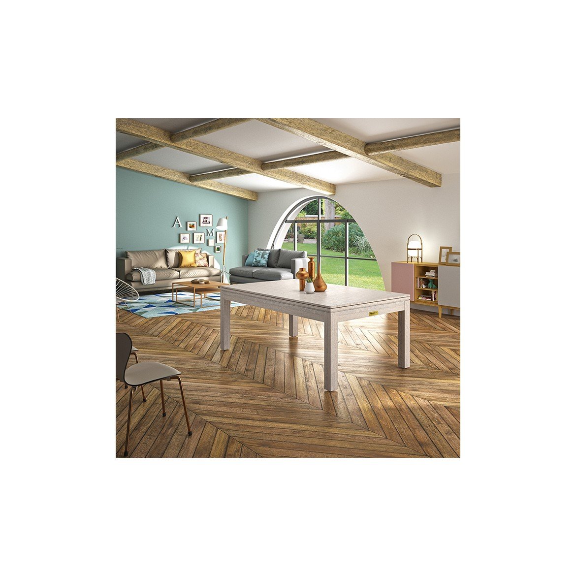 Rene Pierre Billiards Charme Oregon with Dining Top