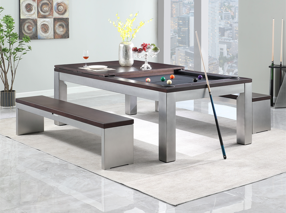 Playcraft Genoa 7' Slate Pool Table with Dining Top