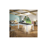 Rene Pierre Billiards Charme White with Dining Top