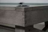 Nixon Georgia 7' Slate Pool Table in Grayson Grey Finish w/ Dining Top Option