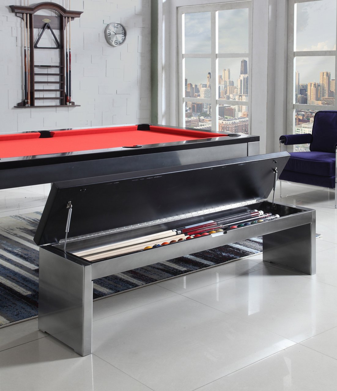 Playcraft Monaco 7' Slate Pool Table with Dining Top