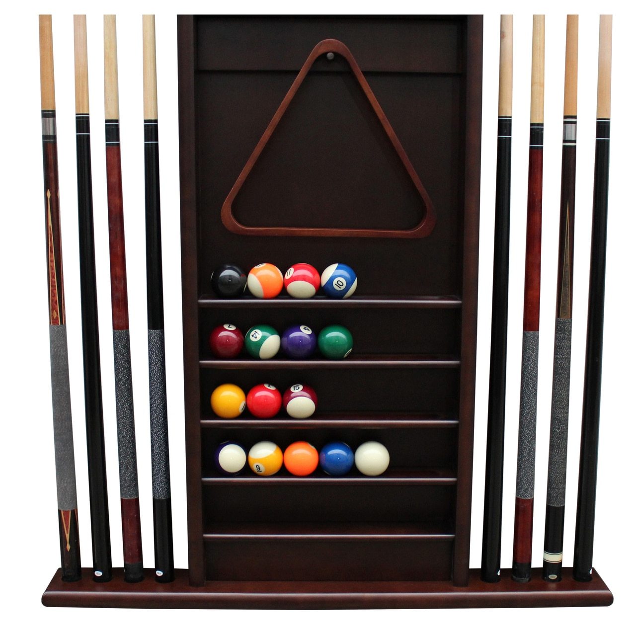 Playcraft Premium Hardwood Billiard Wall Racks