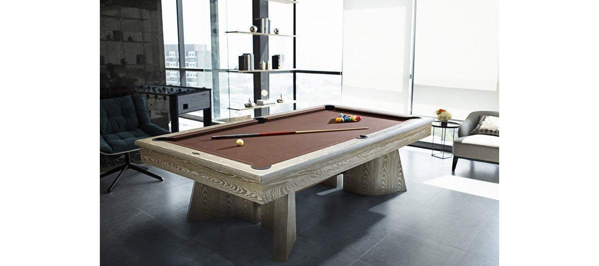 Brunswick Billiards Sagrada 8' Slate Pool Table in Sandwashed